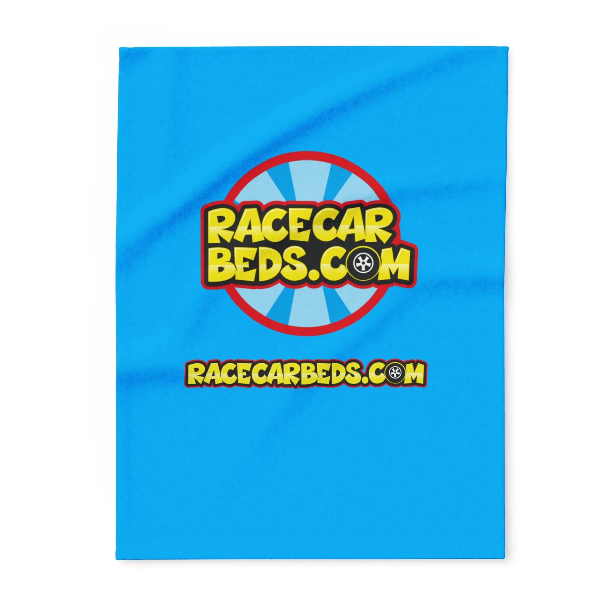 Race Car Beds Arctic Fleece Blanket – Soft Throw for Kids, Car Lovers & Race Day Decor, Blue