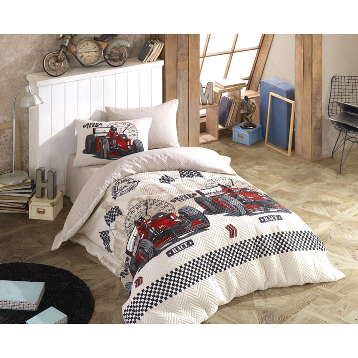 F1 Racer Luxury 4-Piece Duvet Cover Set – The Championship Finish