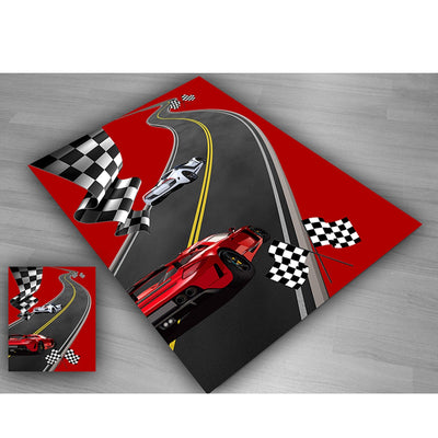 RACING Bedroom Carpet Rug, 4.5' x 6.25'