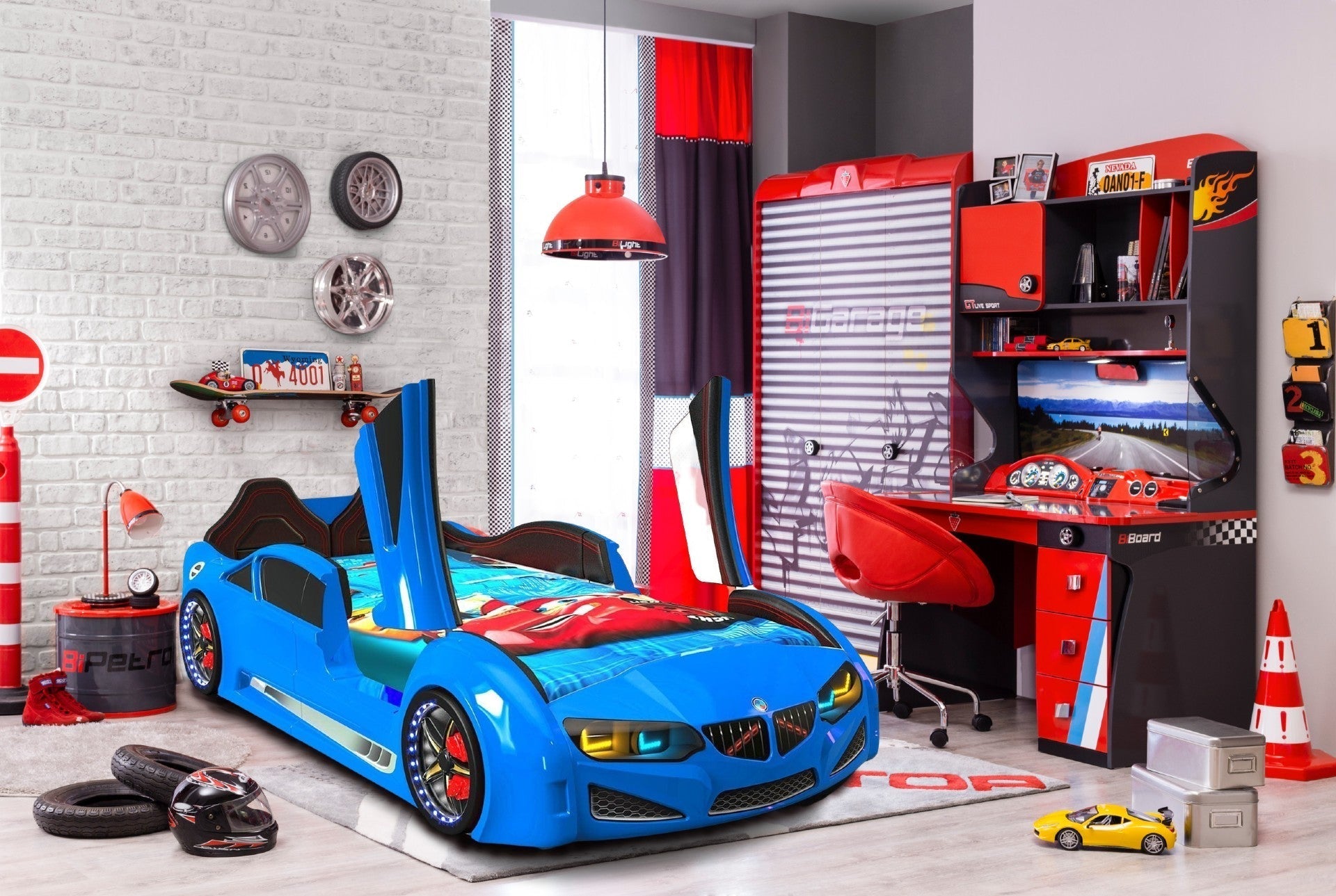 How to Design an Adrenaline-Fueled Race Car Bedroom for Kids