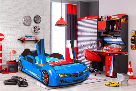 Designing an Adrenaline-Fueled Race Car Themed Bedroom for Kids