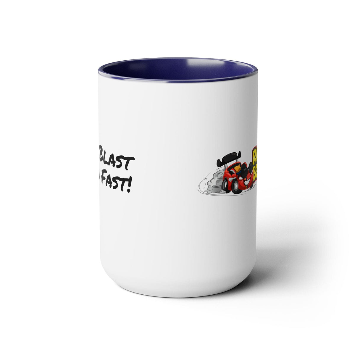 Race Car Beds Two-Tone Coffee Mug, 15oz