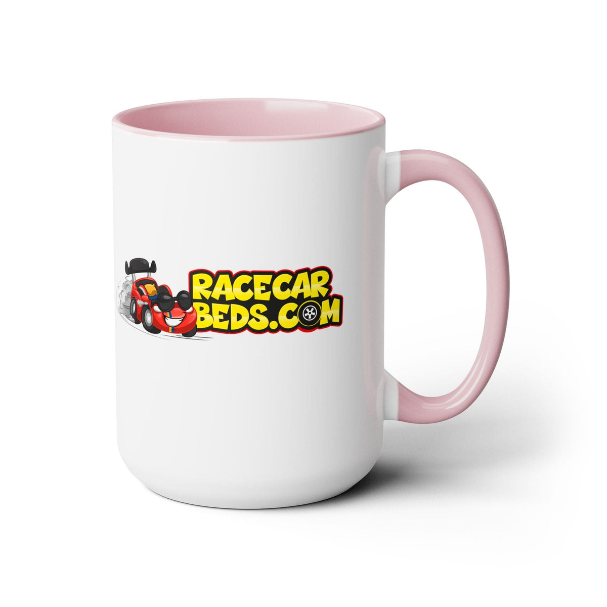 Race Car Beds Two-Tone Coffee Mug, 15oz