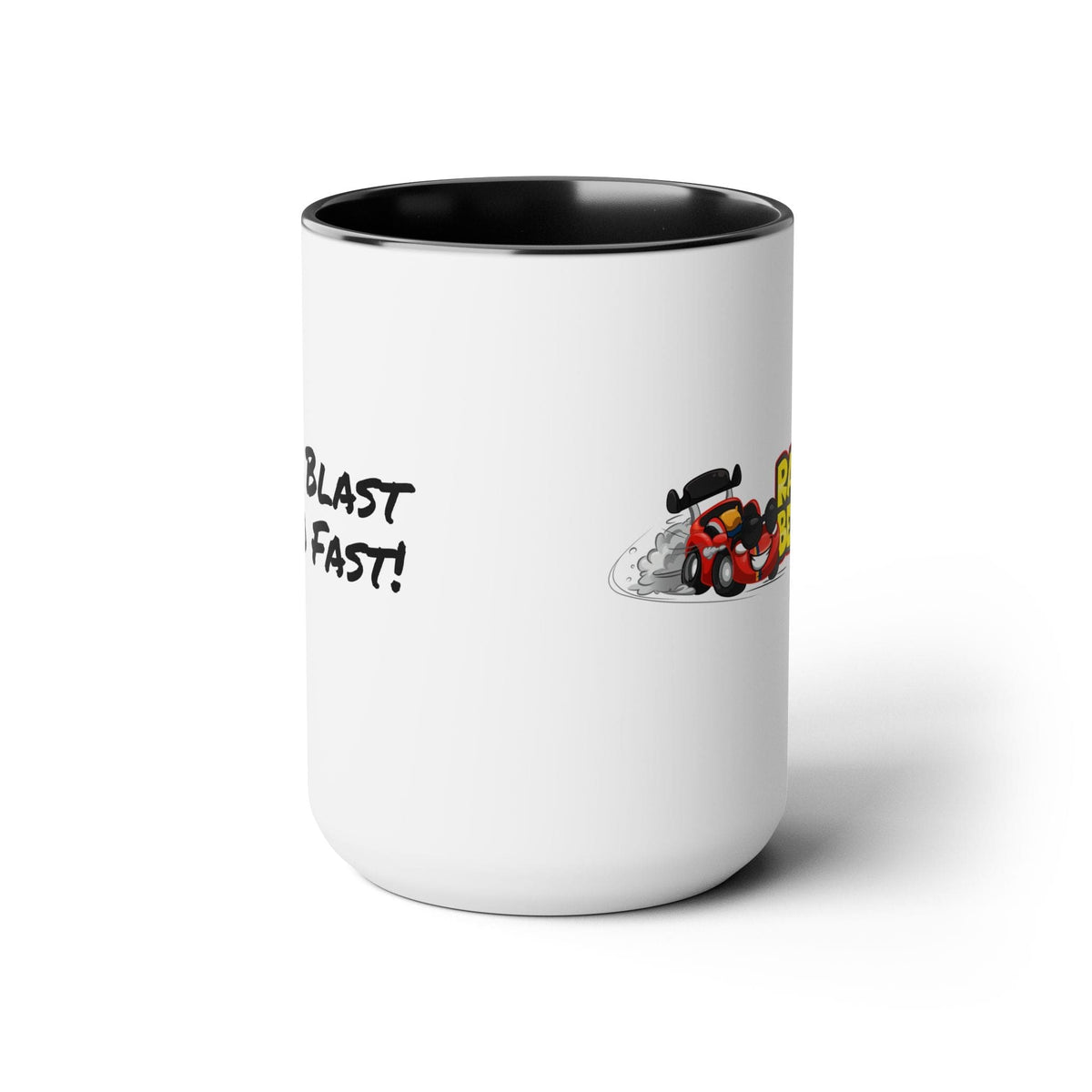 Race Car Beds Two-Tone Coffee Mug, 15oz