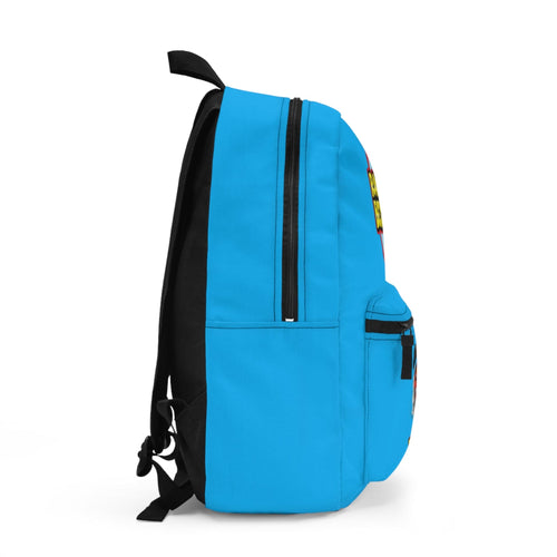 Blue Race Car Beds kids racing backpack in Blue