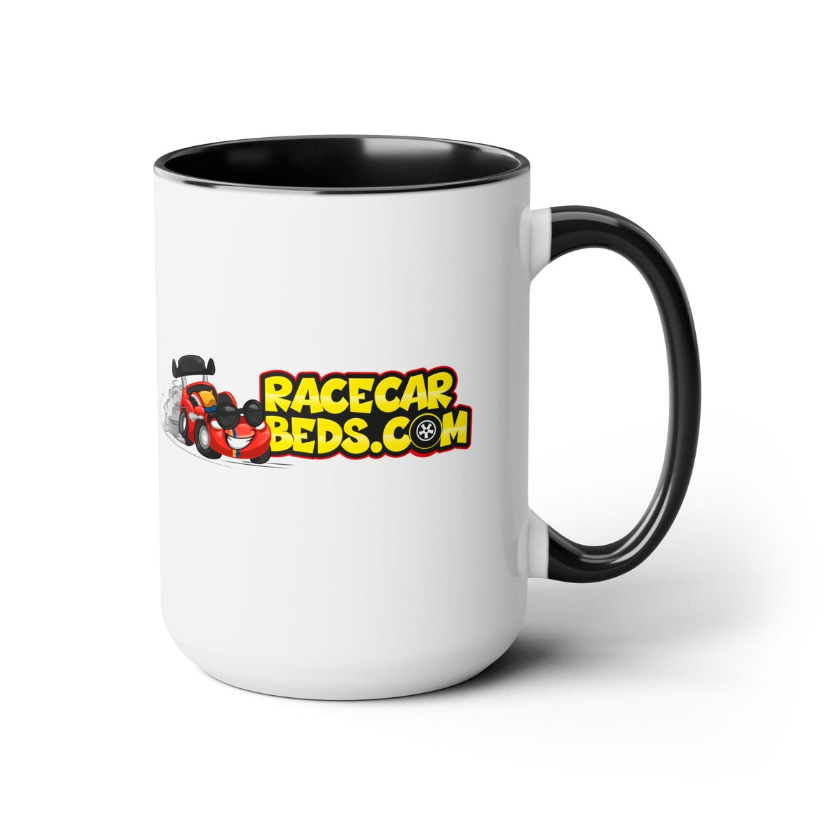 Race Car Beds Two-Tone Coffee Mug, 15oz