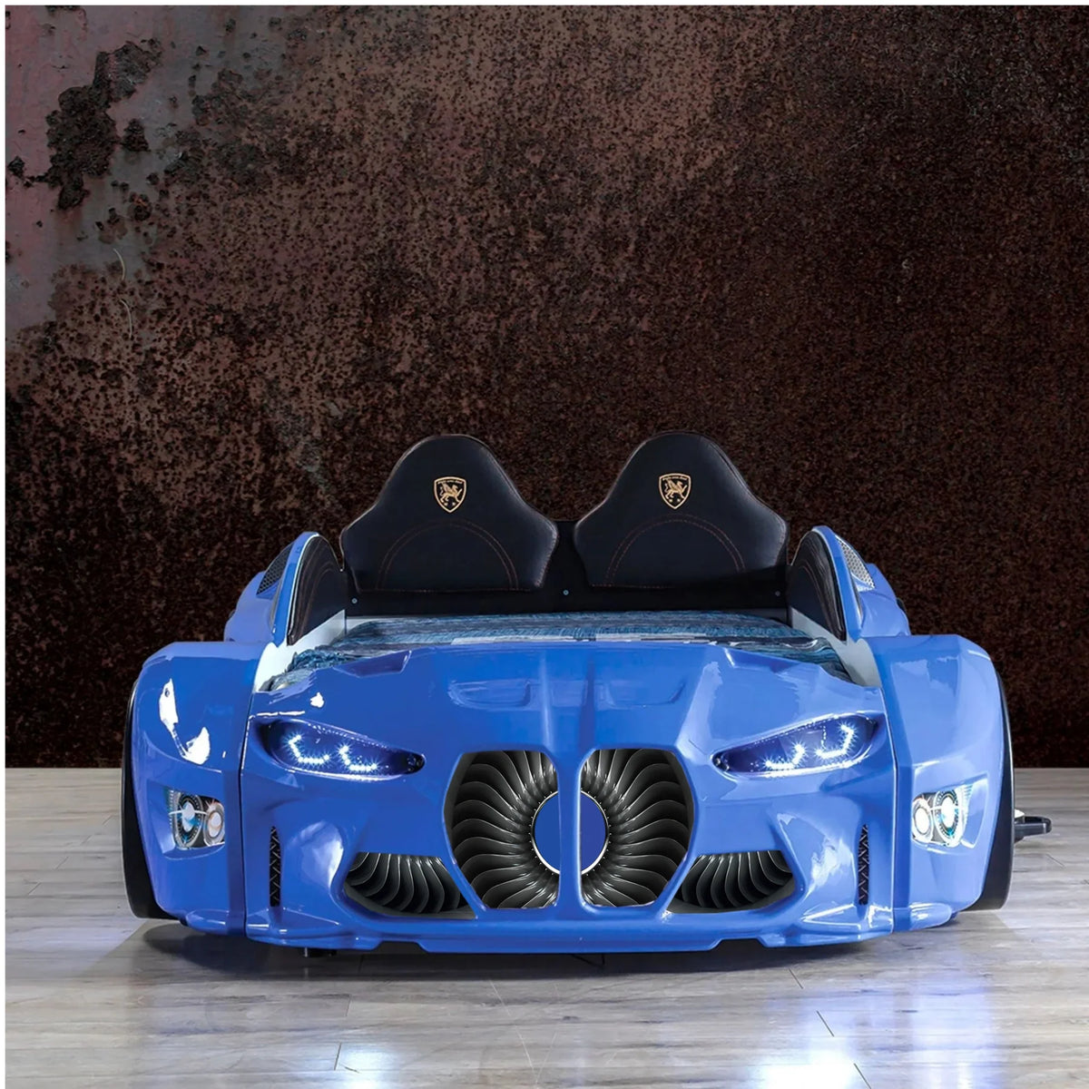 GTXR Super Twin Race Car Bed with LED Lights & Sound Effects Race Car Beds Race Car Beds