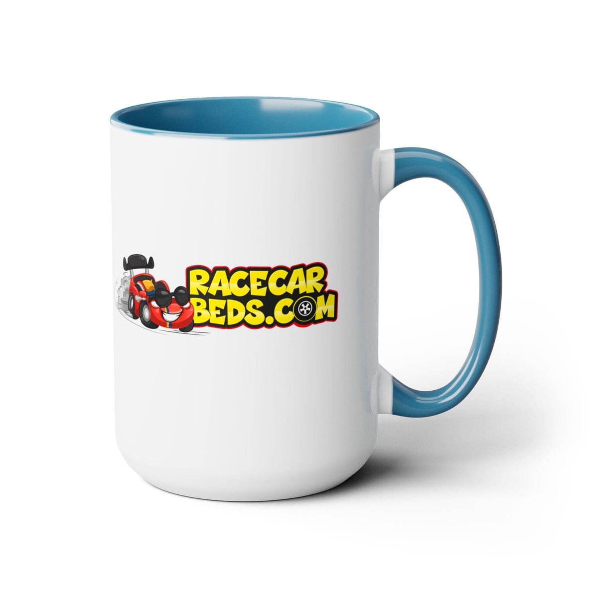 Race Car Beds Two-Tone Coffee Mug, 15oz