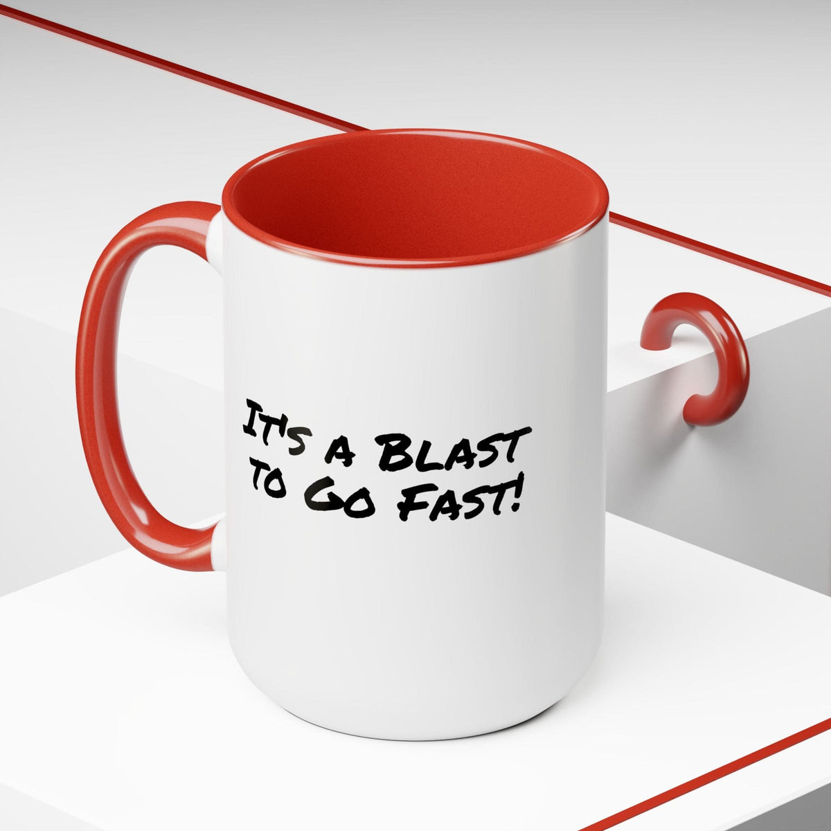 Race Car Beds Two-Tone Coffee Mug, 15oz