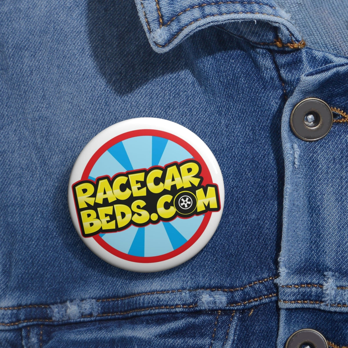 Race Car Beds Stylish Pinback Buttons