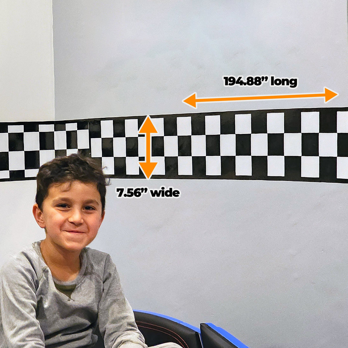 Checkered Racing Flag Wall Decal