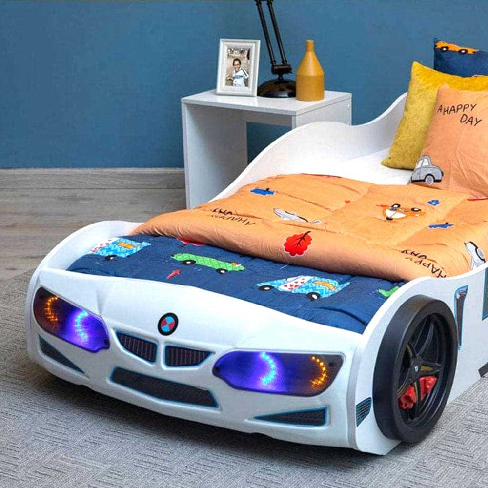 GT1 Twin Race Car Bed with LED Lights & Sounds FX