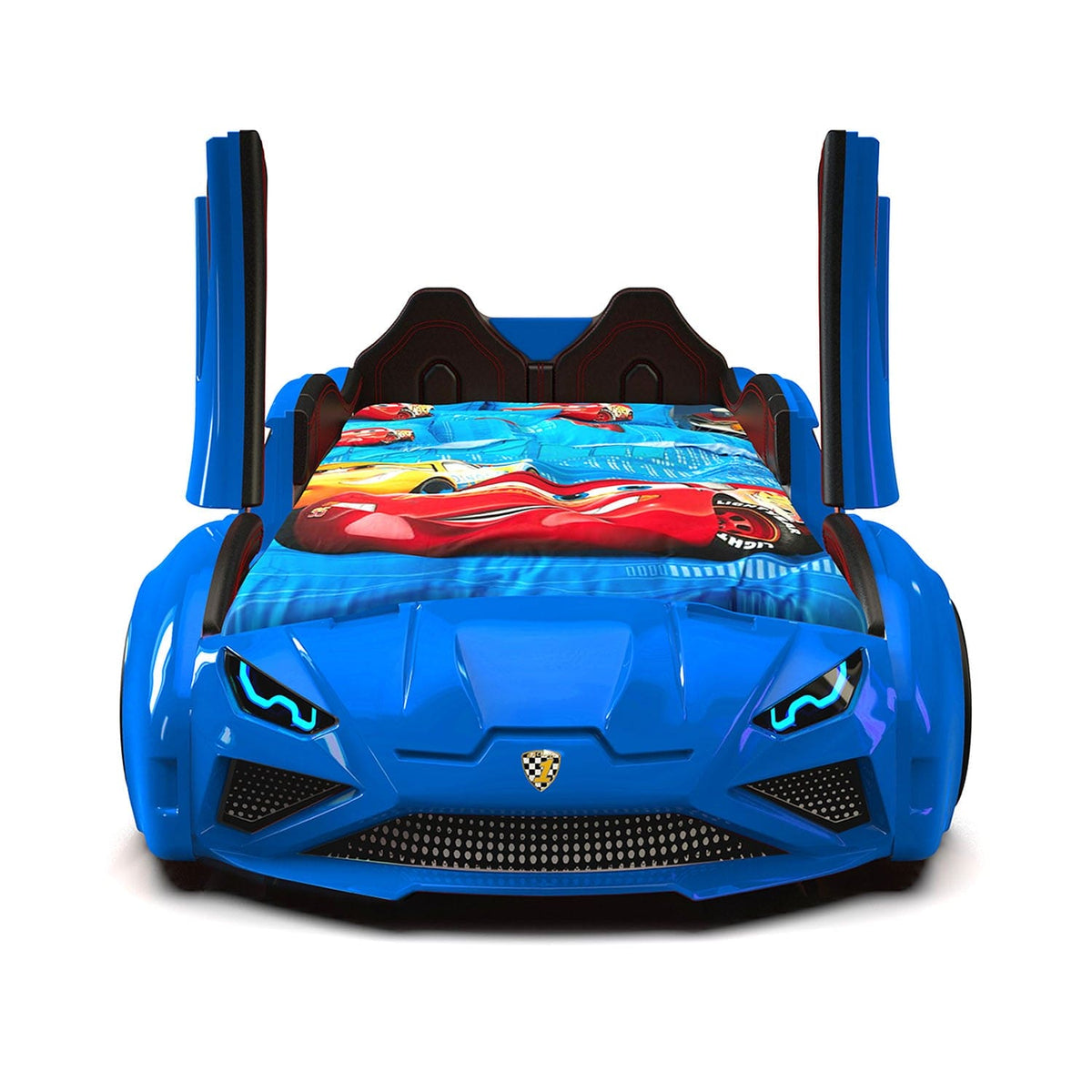 NITRO RX Twin Race Car Bed with LED Lights & Engine Sounds