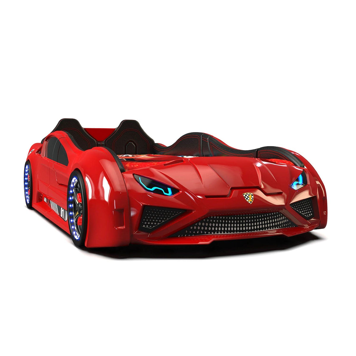 NITRO RX Twin Race Car Bed with LED Lights & Engine Sounds