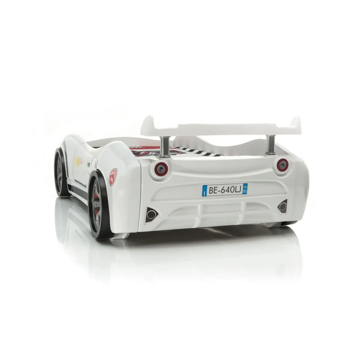 M3 INFINITI Twin Race Car Bed: Interactive Remote-Controlled LED Lights & Racing Sound FX