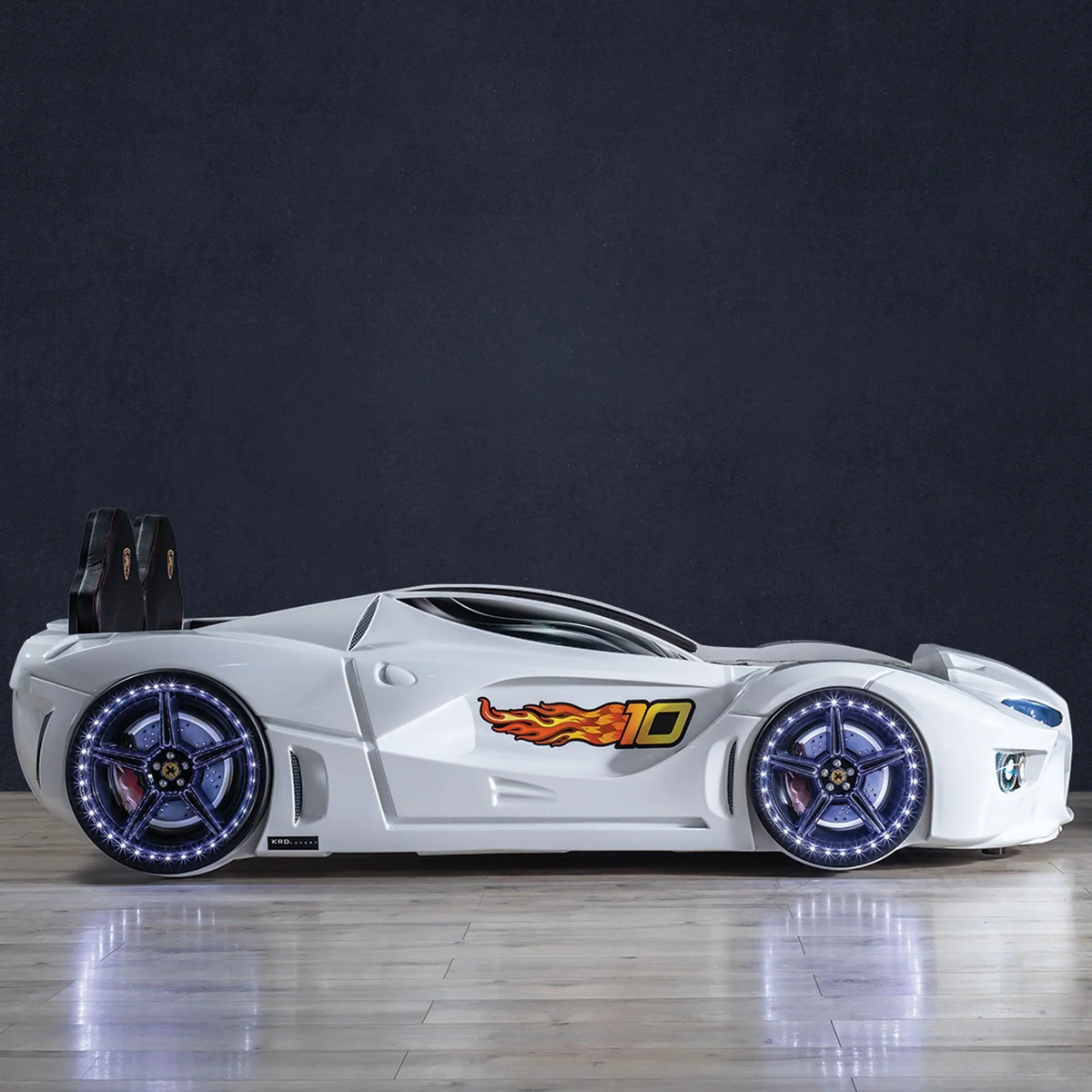 GTXR Super Twin Race Car Bed with LED Lights & Sound Effects Race Car Beds Race Car Beds