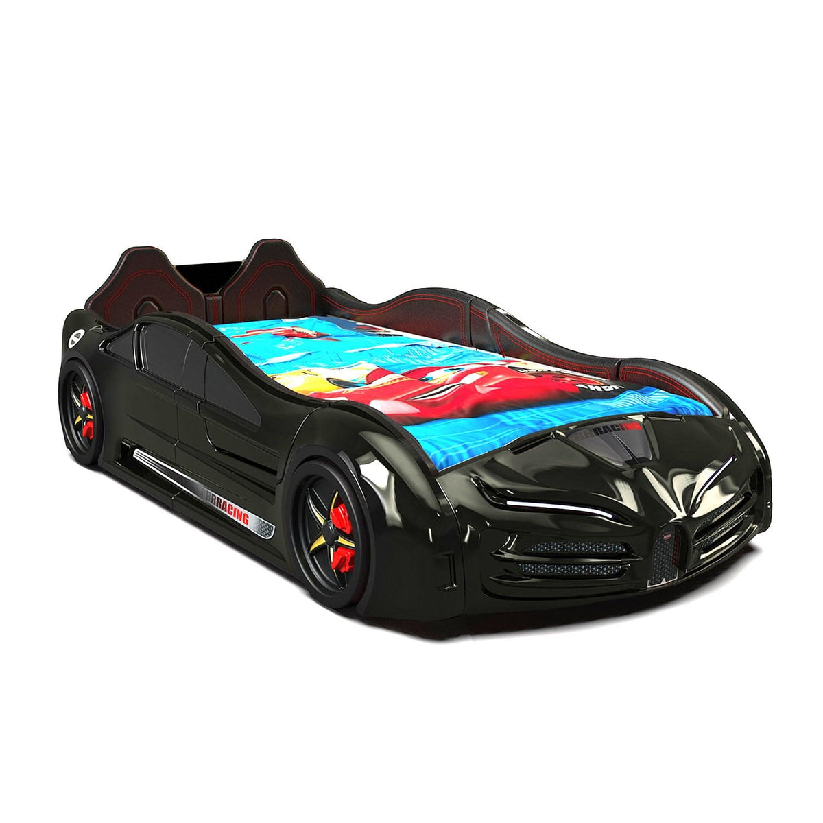 SPEEDY RX Twin Race Car Bed: Interactive LED Lighting & Realistic Engine Sound FX