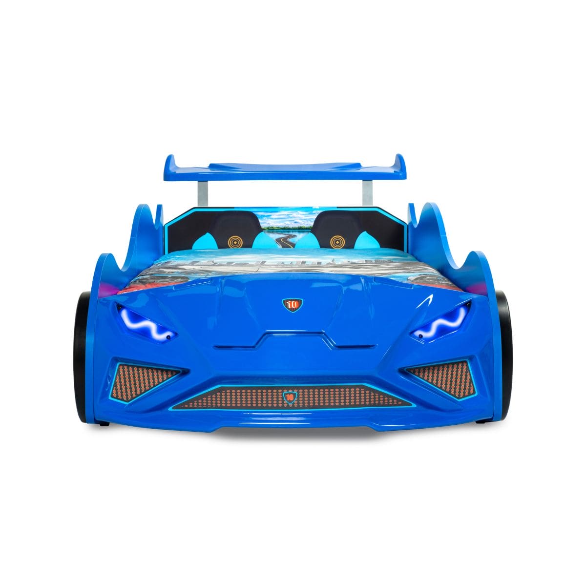 GT NITRO Twin Race Car Bed with LED Lights & Engine Sounds