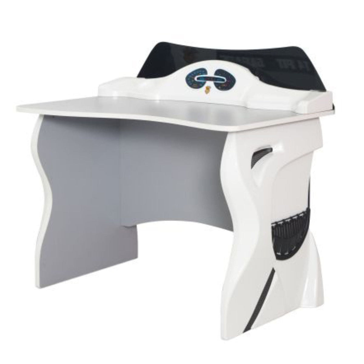 Race Car Garage Kids Study Desk Furniture Race Car Beds White