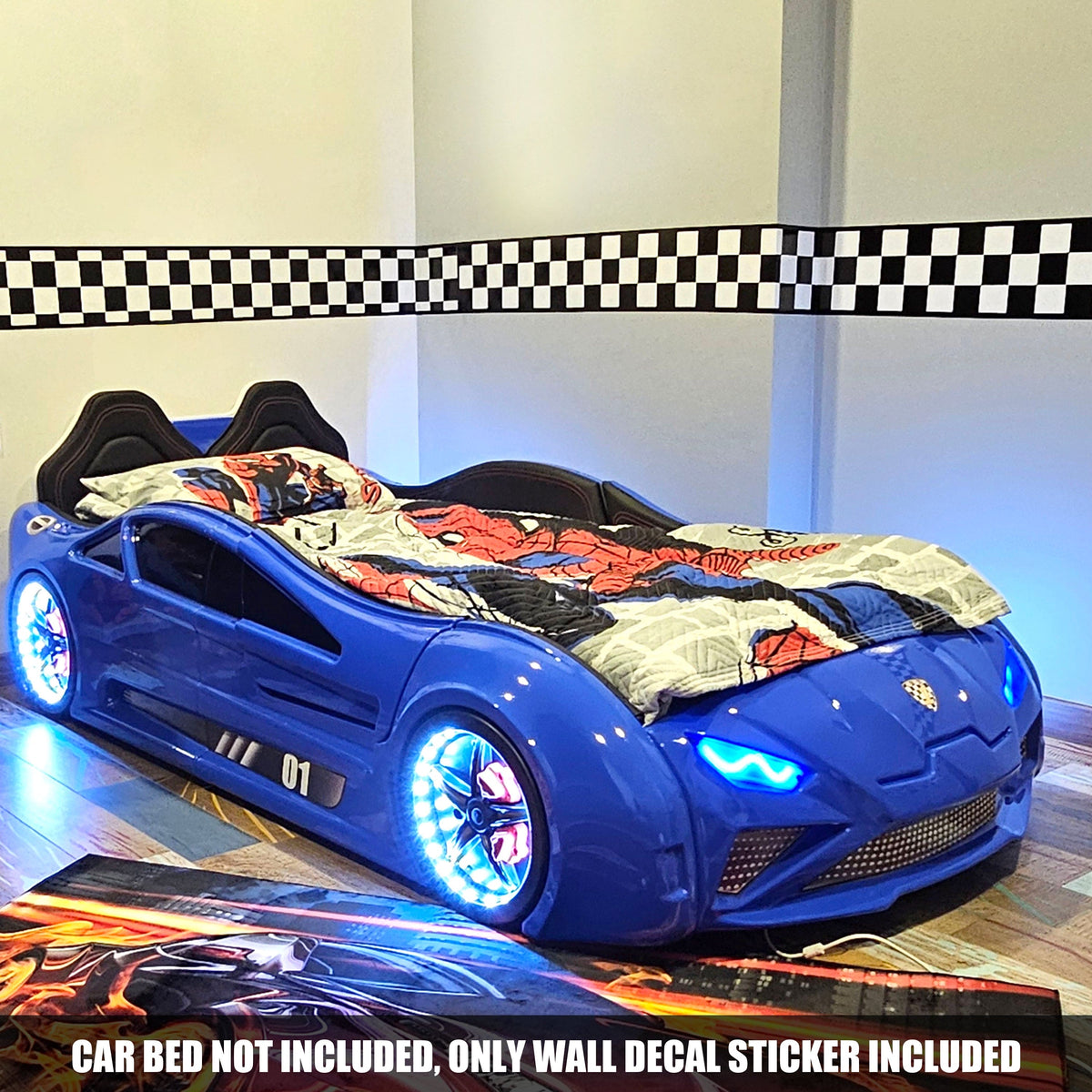 Checkered Racing Flag Wall Decal