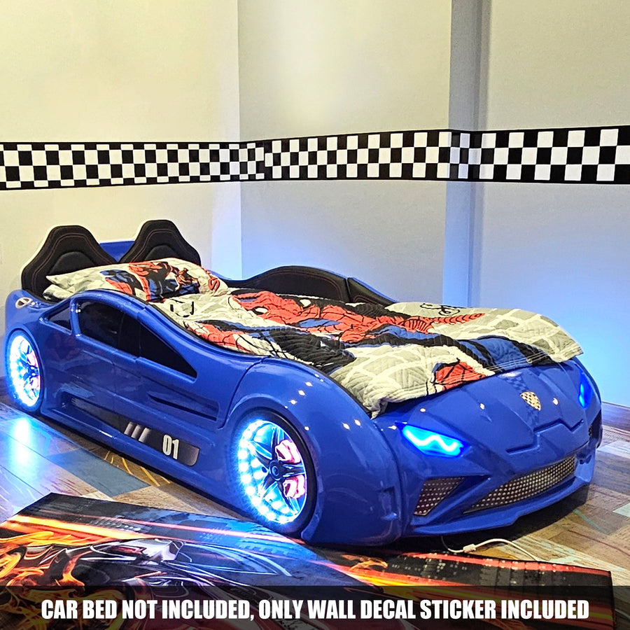 Checkered Racing Flag Wall Decal Sticker