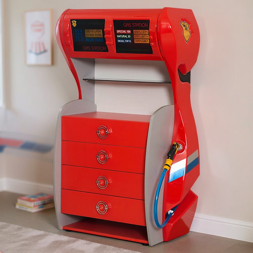 Gas Station Pump Kids Dresser