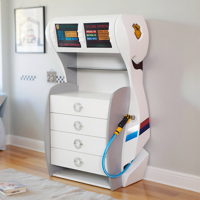 Gas Station Pump Kids Dresser: The Ultimate Interactive Storage & Play Station
