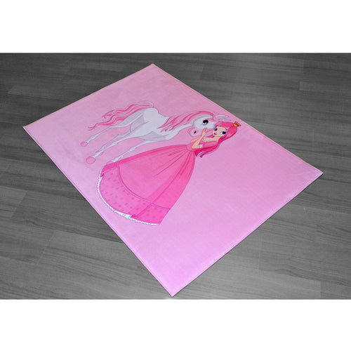 Pink Princess Royal Area Rug – A Soft Foundation for Fairytale Play