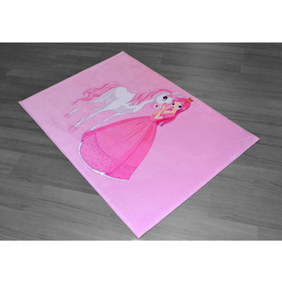 PINK PRINCESS Bedroom Carpet Rug, 4.5' x 6.25'