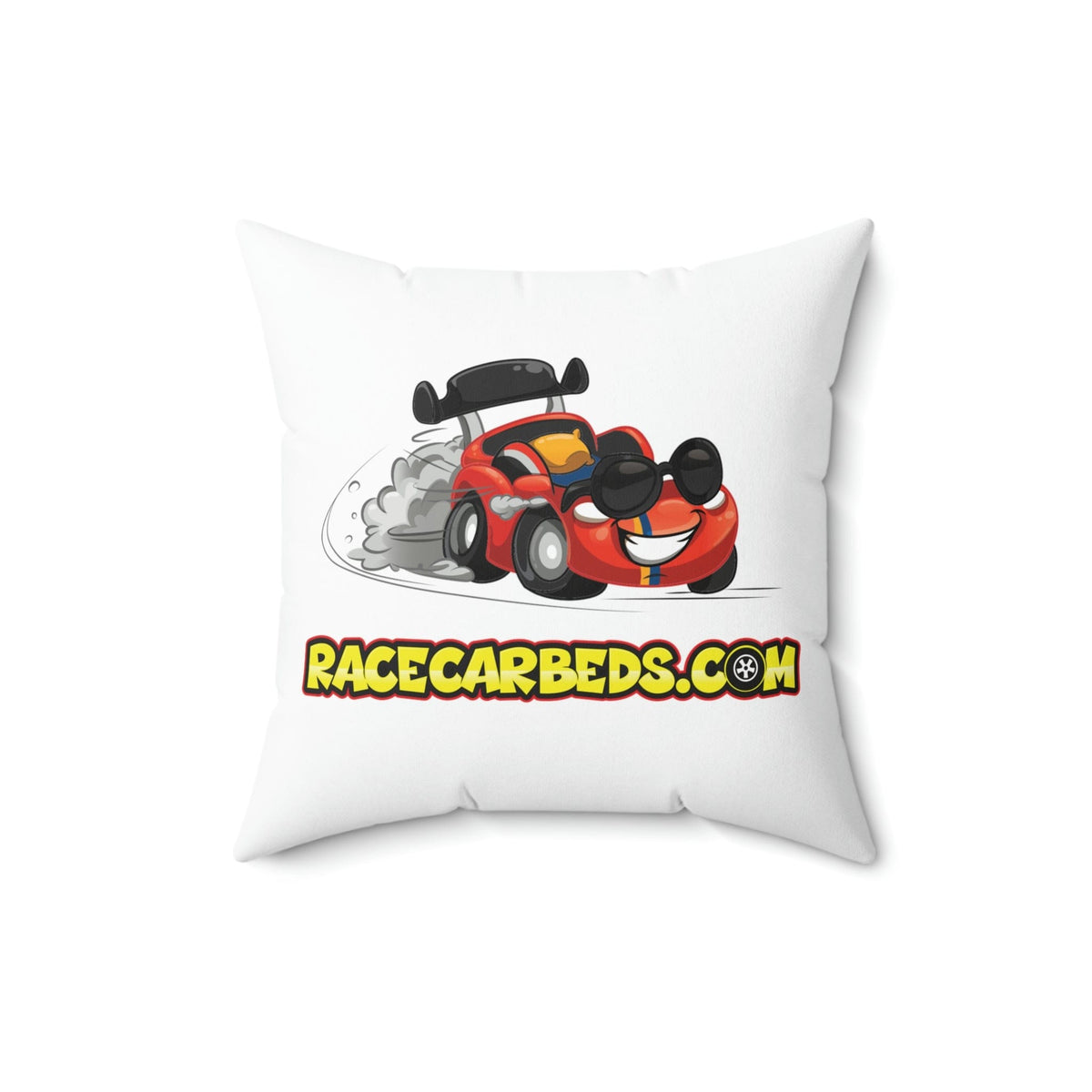 Race Car Beds Spun Polyester Square Pillow