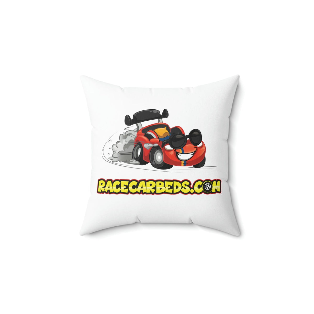 Race Car Beds Spun Polyester Square Pillow
