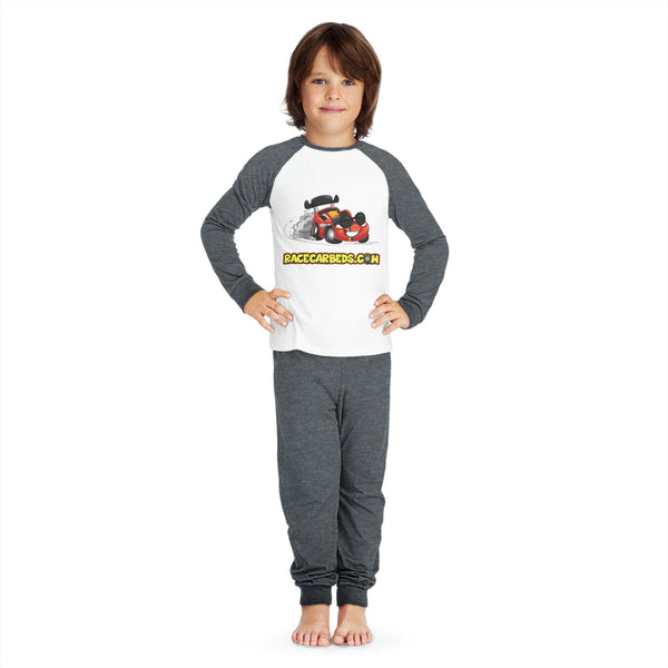 Race Car Beds Kids Cotton Pajama Set Clothing Set Printify