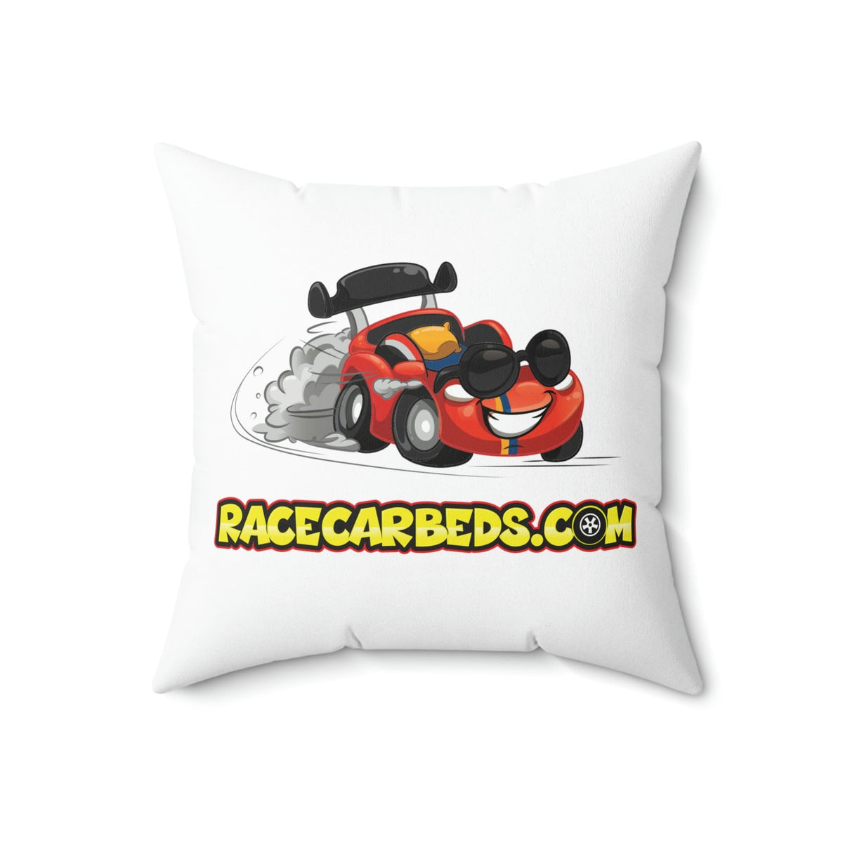 Race Car Beds Spun Polyester Square Pillow