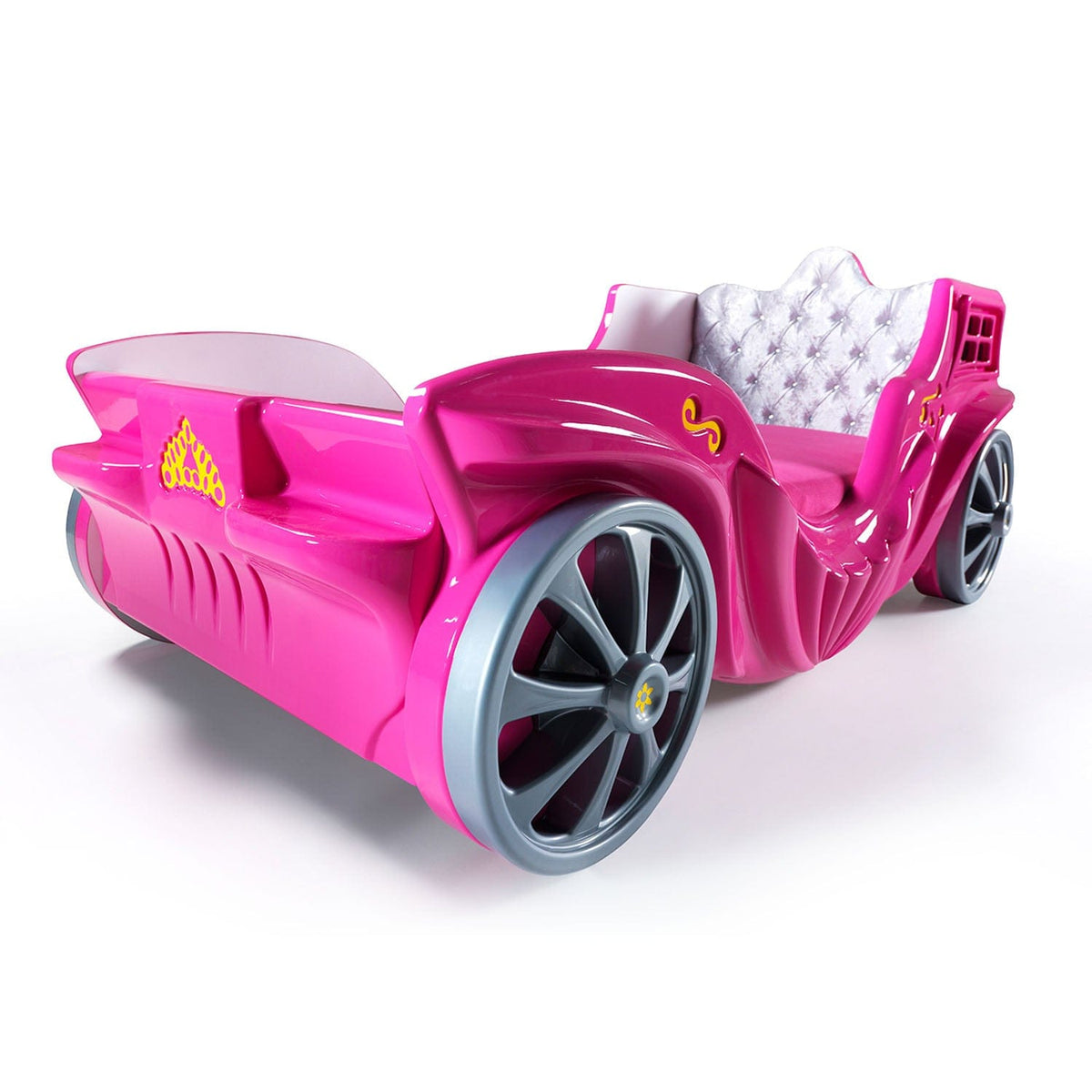 Princess Carriage Bed for Girls | LED Lights & Sound Effects